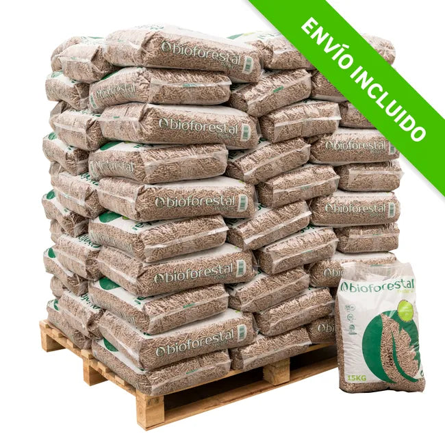 Palet de 70 sacos de pellet BIOFORESTAL