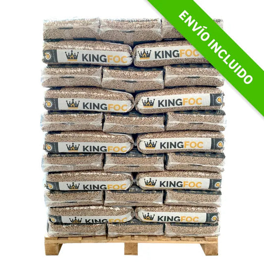 Palet de 77 sacos de pellet KINGFOC