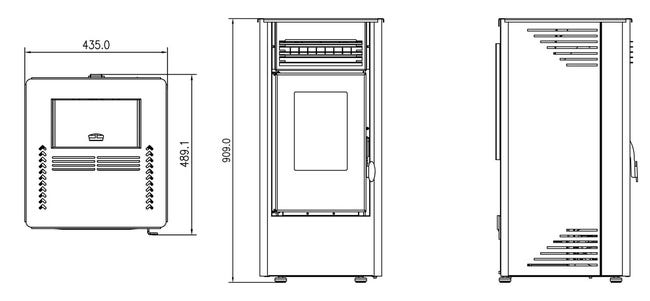 Estufa de Pellets Kit de Instalacion + Wifi incluido | 9 kW A+